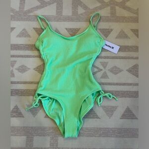 Hurley Neon Green Women's One Piece Swimsuit